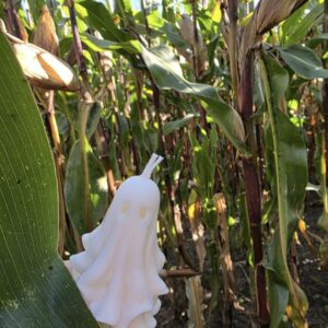 Halloweenowa świeca sojowa „Duszek” 👻